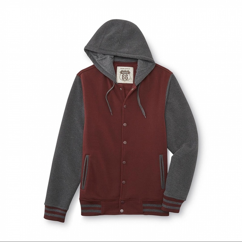 NWOT maroon and blue varsity style jackets